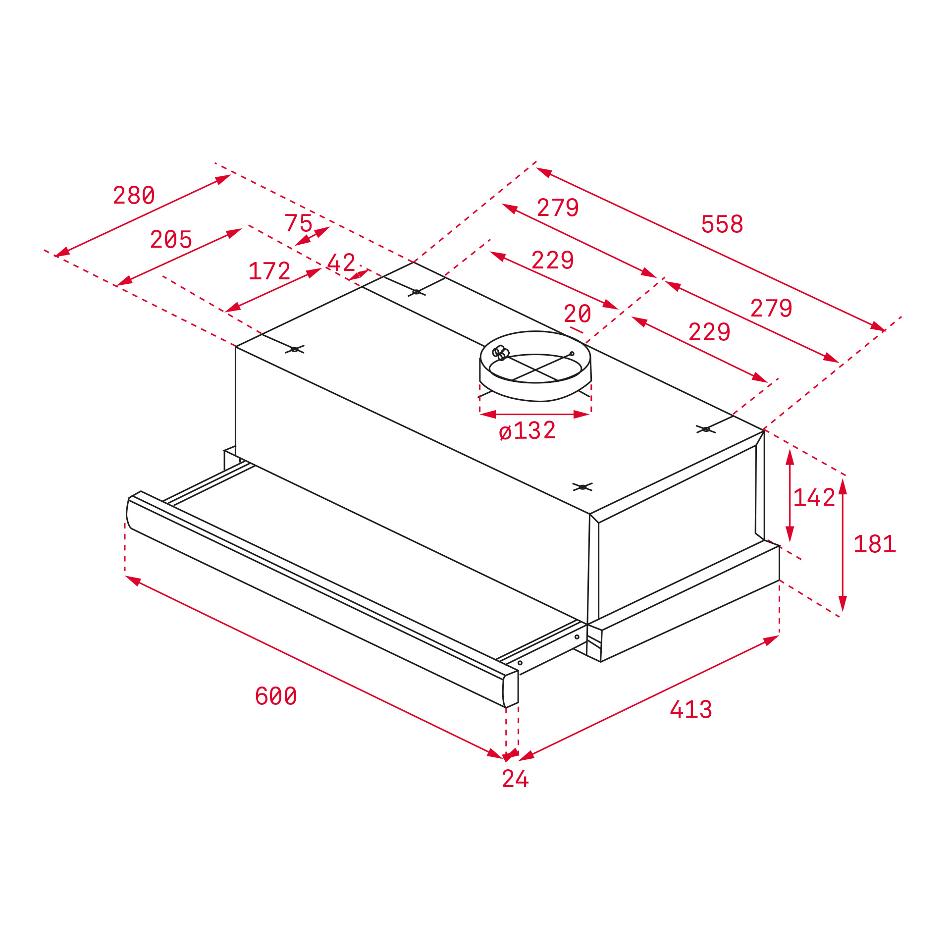 TL 6310 S/STEEL COOKER HOOD