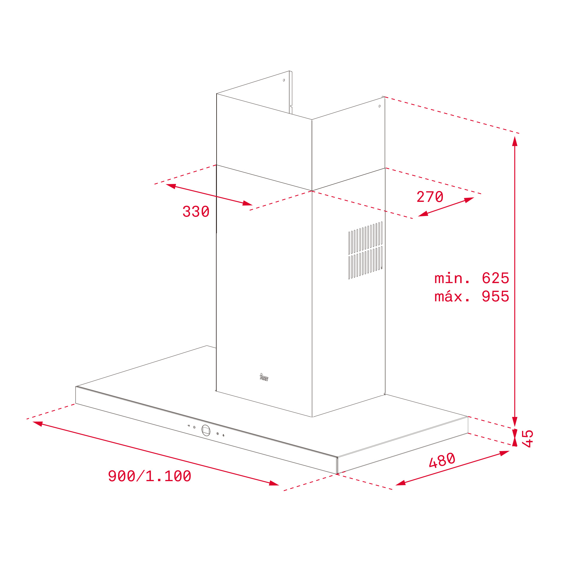 DLH 985T COOKER HOOD